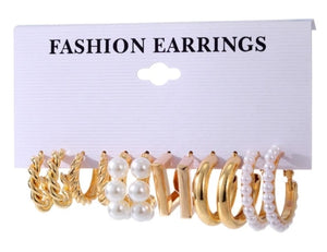 Fashion Gold Color Pearl Earrings
