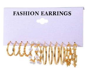 Fashion Gold Color Pearl Earrings