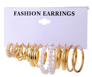 Fashion Gold Color Pearl Earrings