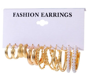 Fashion Gold Color Pearl Earrings